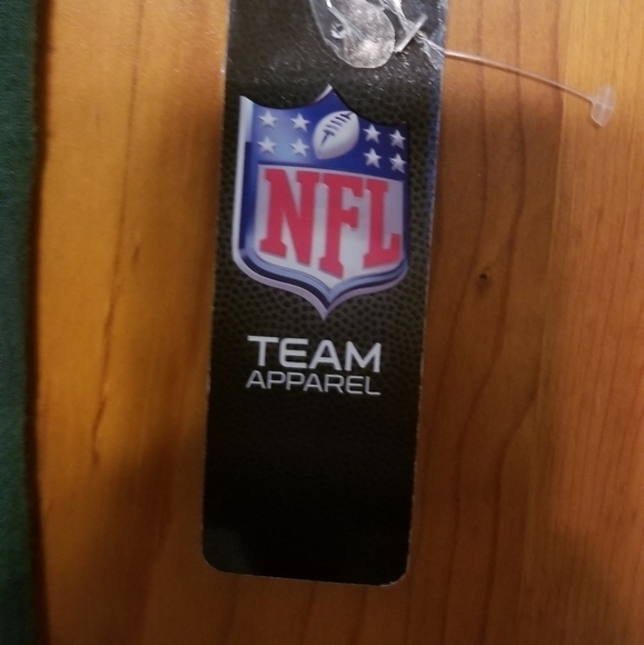 NFL New York Jets Sheer Green Striped Tee. NWT Juniors Size 3/5. - Picture 4 of 5